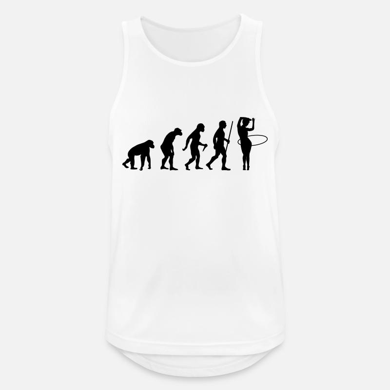 Evolution Hula Hoop - Men's Breathable Tank Top - white