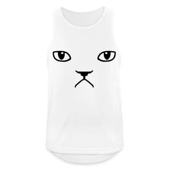 grumpy cat - Men's Breathable Tank Top - white - Front - Nick (188cm)
