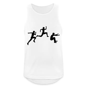Triple saut - Débardeur respirant Homme - blanc - Devant - Nick (188cm)