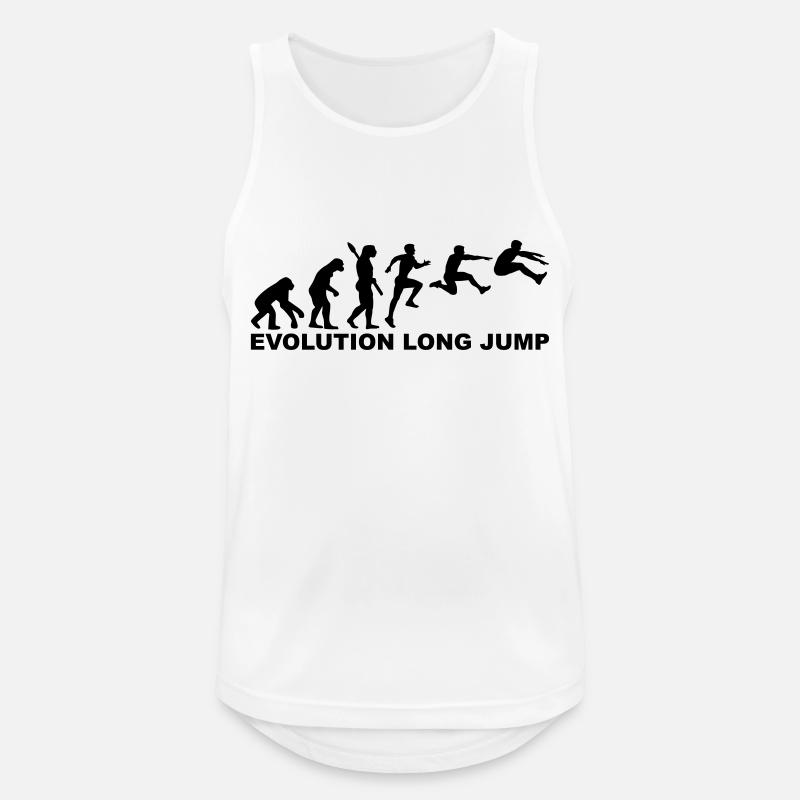Evolution Long jump - Men's Breathable Tank Top - white