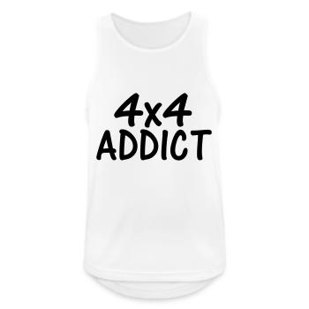 4x4 addict - Men's Breathable Tank Top - white - Front - Nick (188cm)