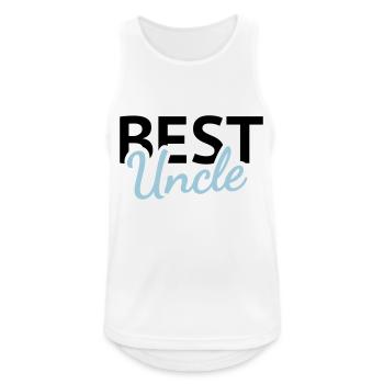 Best Uncle - Men's Breathable Tank Top - white - Front - Nick (188cm)