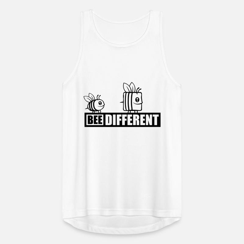 bee different Spruch Zitat Männer Tank Top atmungsaktiv