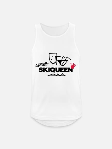 Apres Ski Queen - Männer Tank Top atmungsaktiv - Weiß