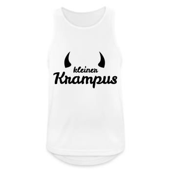 Kleiner Krampus mit Hörnern - Männer Tank Top atmungsaktiv - Weiß - Vorne - Nick (188cm)