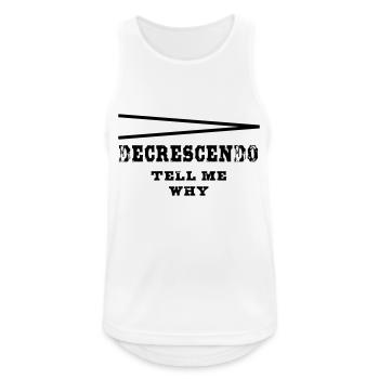 Decrescendo tell my why - Männer Tank Top atmungsaktiv - Weiß - Vorne - Nick (188cm)