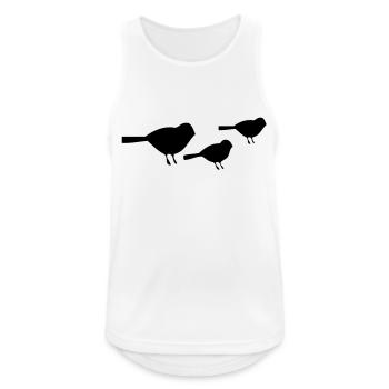 spätzle - Männer Tank Top atmungsaktiv - Weiß - Vorne - Nick (188cm)