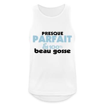 Almost Perfect - 100% BEAUTIFUL KID (2c) - Men's Breathable Tank Top - white - Front - Nick (188cm)