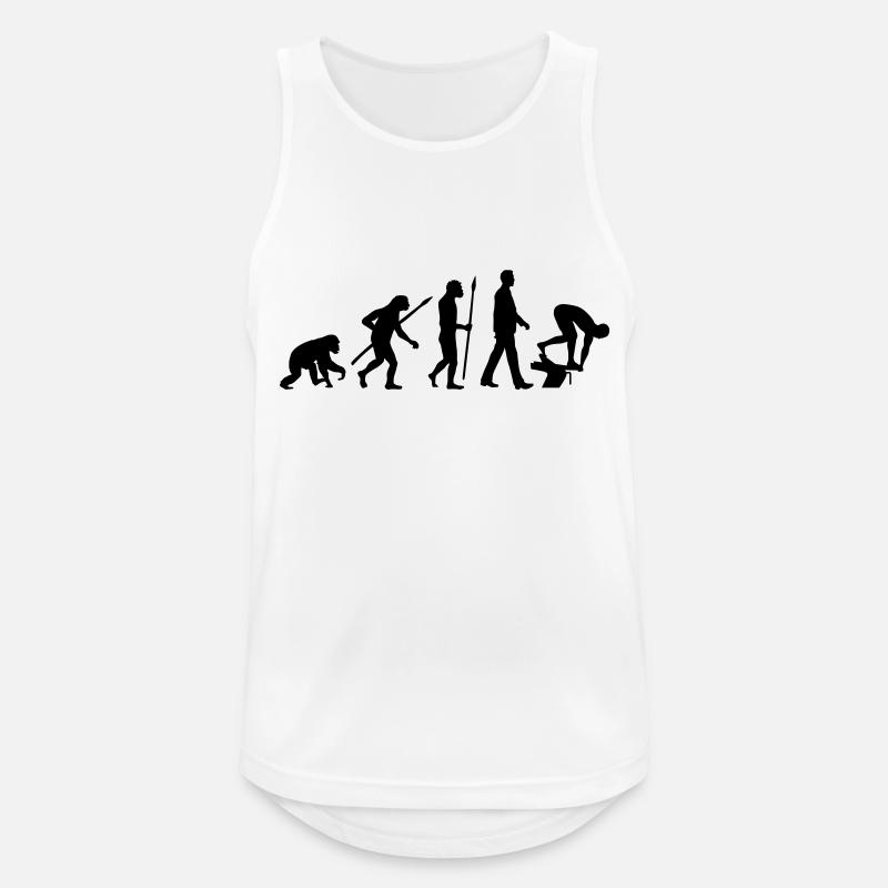 evolution_schwimmer_102012_a_1c - Männer Tank Top atmungsaktiv - Weiß