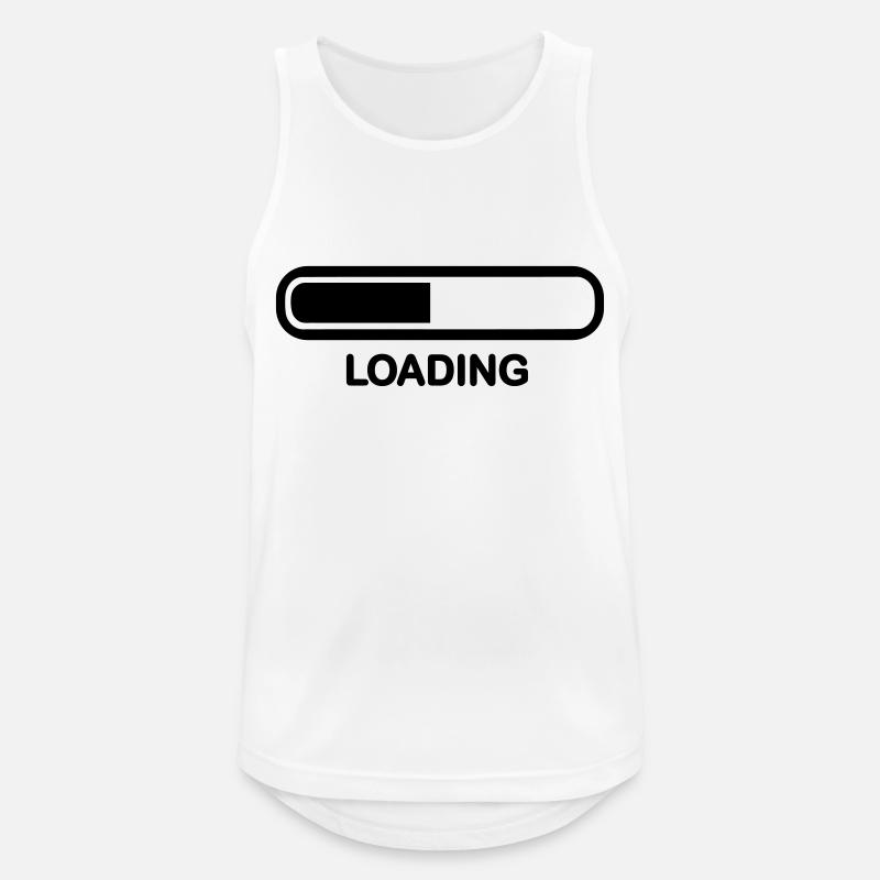 Loading bar - Men's Breathable Tank Top - white