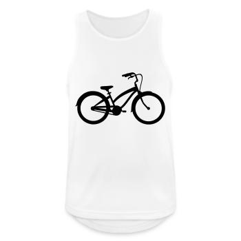 Bicyclette vélo - Débardeur respirant Homme - blanc - Devant - Nick (188cm)