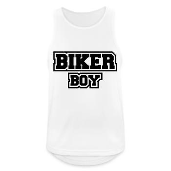 Biker Boy - Débardeur respirant Homme - blanc - Devant - Nick (188cm)