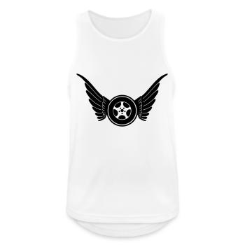 Auto Schutzengel - Männer Tank Top atmungsaktiv - Weiß - Vorne - Nick (188cm)