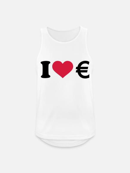 Euro - Männer Tank Top atmungsaktiv - Weiß
