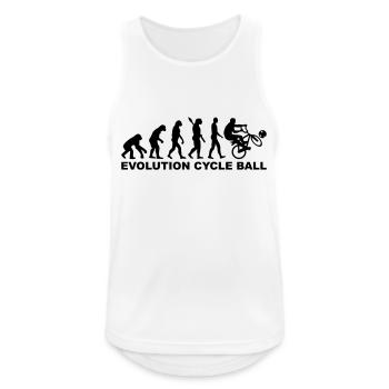 Radball - Männer Tank Top atmungsaktiv - Weiß - Vorne - Nick (188cm)