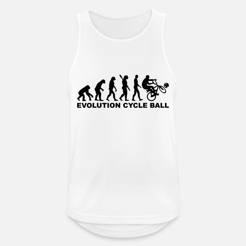 Evolution Cycle ball - Men's Breathable Tank Top - white