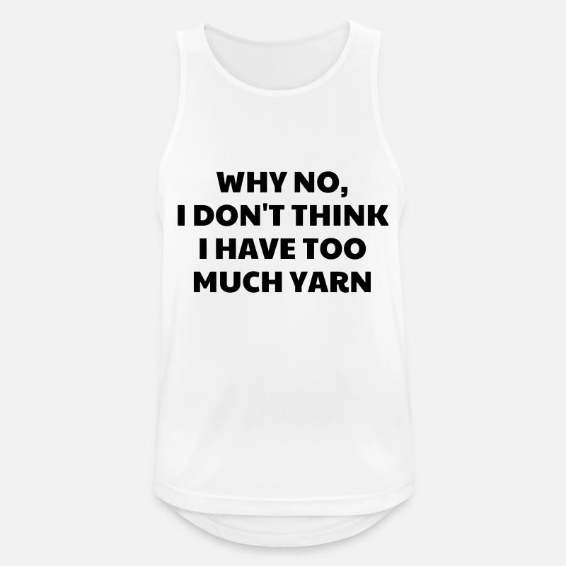 Stricken / stricker / Sticken / mode - Männer Tank Top atmungsaktiv - Weiß