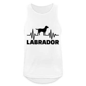 Labrador - Débardeur respirant Homme - blanc - Devant - Nick (188cm)