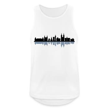 Skyline - Höxter - Männer Tank Top atmungsaktiv - Weiß - Vorne - Nick (188cm)