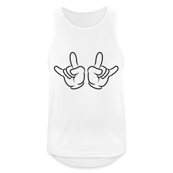 Hand Skirt Symbol - Men's Breathable Tank Top - white - Front - Nick (188cm)