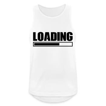 Loading - Men's Breathable Tank Top - white - Front - Nick (188cm)