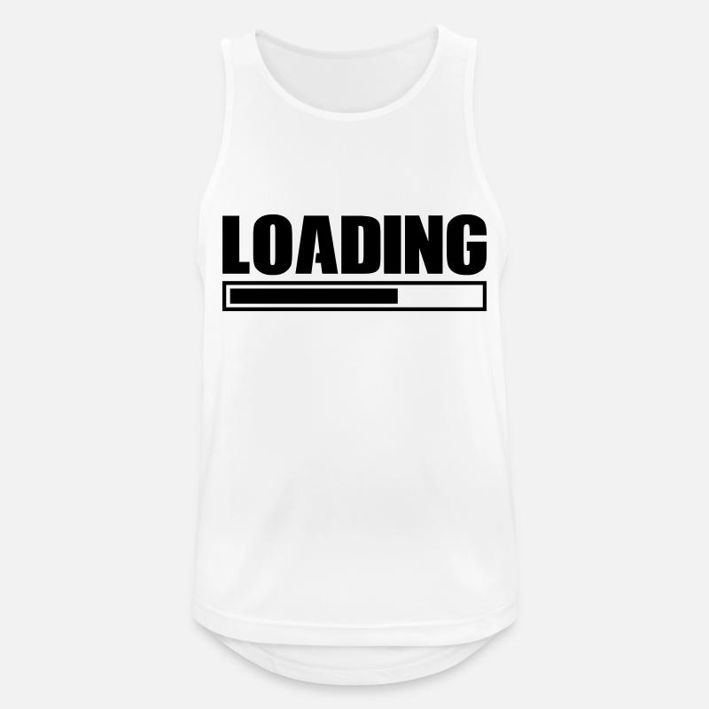 Loading - Men's Breathable Tank Top - white