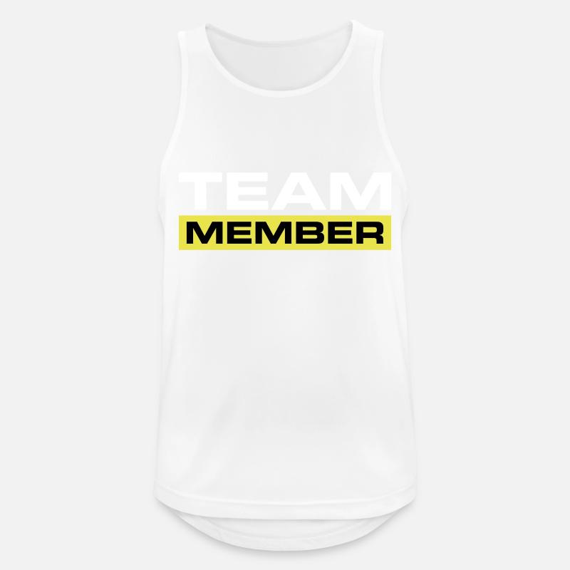 Team Member - Men's Breathable Tank Top - white
