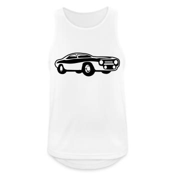 Oldtimer Car Retro Vintage Love Racing Car Driving - Men's Breathable Tank Top - white - Front - Nick (188cm)