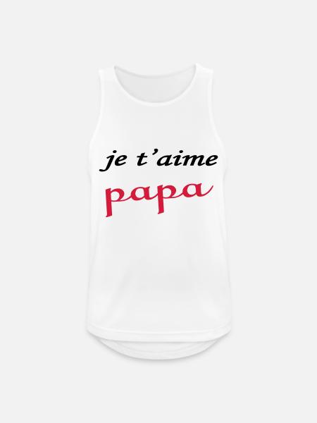 I love you, Dad - Men's Breathable Tank Top - white