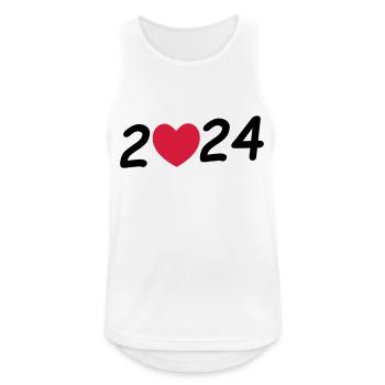 2024 - Men's Breathable Tank Top - white - Front - Nick (188cm)