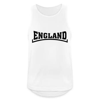 england - Männer Tank Top atmungsaktiv - Weiß - Vorne - Nick (188cm)