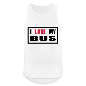 Bus Van Kleinbus Transporter - Männer Tank Top atmungsaktiv - Weiß - Vorne - Nick (188cm)