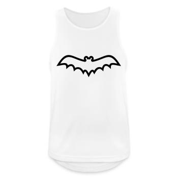 Chauve-souris - Débardeur respirant Homme - blanc - Devant - Nick (188cm)
