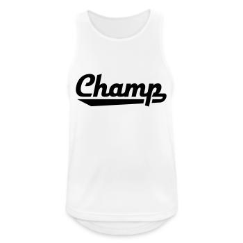 Champ - Débardeur respirant Homme - blanc - Devant - Nick (188cm)