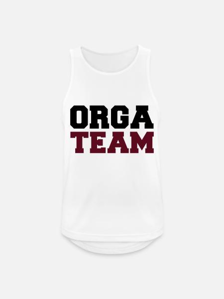 orga-team - Männer Tank Top atmungsaktiv - Weiß