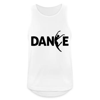 Danse - Débardeur respirant Homme - blanc - Devant - Nick (188cm)