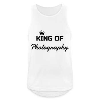 Fotograf / Fotografie / Bild / Video - Männer Tank Top atmungsaktiv - Weiß - Vorne - Nick (188cm)