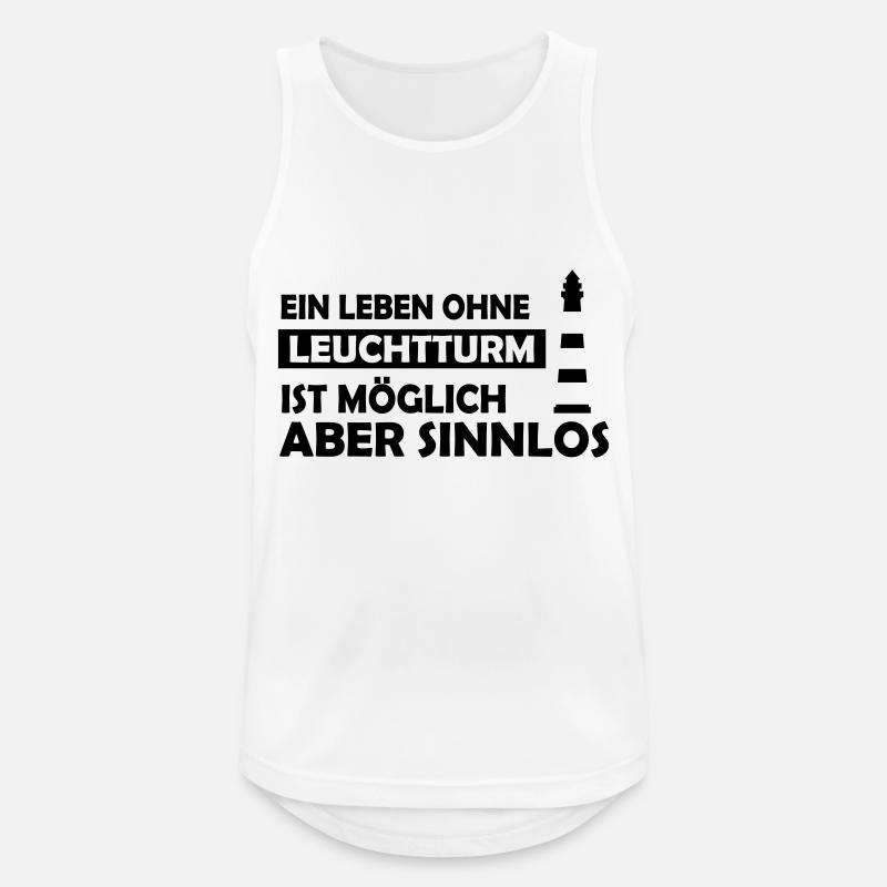 ein leben ohne leuchtturm - Männer Tank Top atmungsaktiv - Weiß