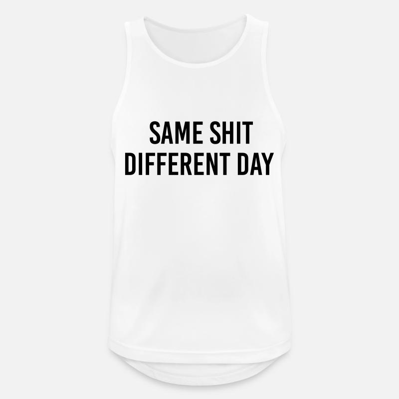 Same Shit different day - Men's Breathable Tank Top - white