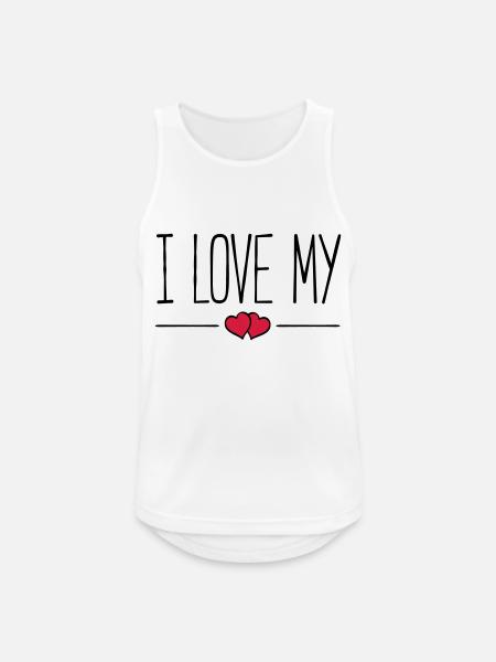 i love my - Männer Tank Top atmungsaktiv - Weiß