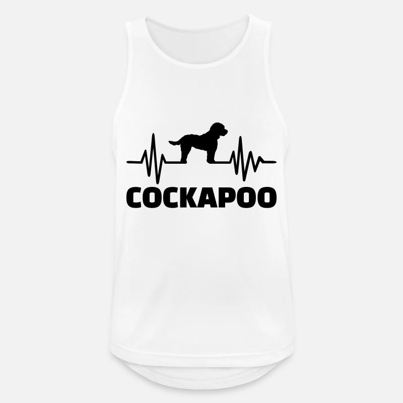Cockapoo - Men's Breathable Tank Top - white