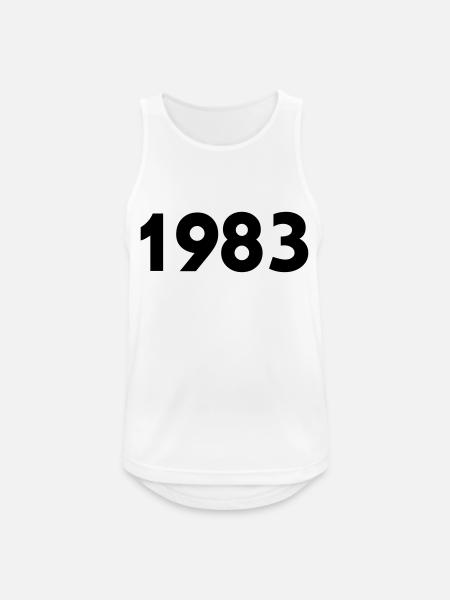 1983 - Men's Breathable Tank Top - white