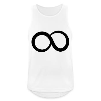 Symbole de l’infini Infini Love Infinitude Vector - Débardeur respirant Homme - blanc - Devant - Nick (188cm)