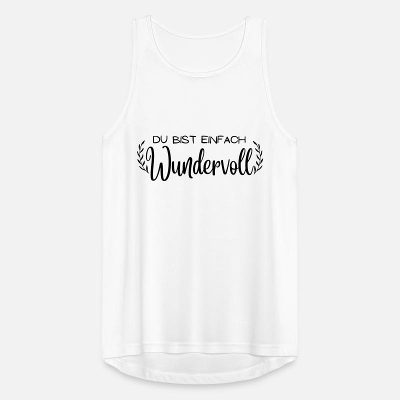 "Du bist einfach Wundervoll" Mamaspruch, Muttertag Männer Tank Top atmungsaktiv