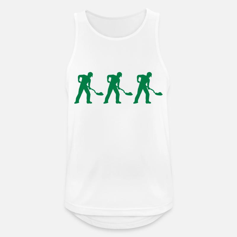 Construction worker 3 - Men's Breathable Tank Top - white