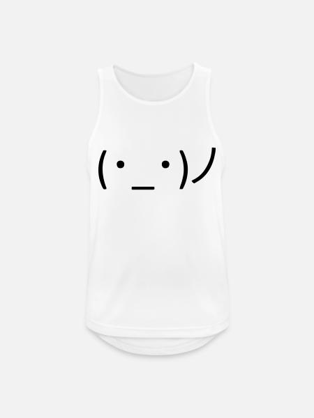 Dites simplement bonjour ! 👋 - Débardeur respirant Homme - blanc