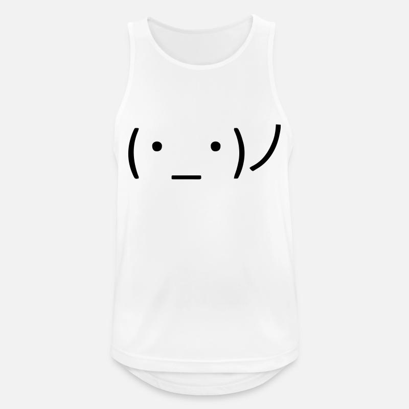Dites simplement bonjour ! 👋 - Débardeur respirant Homme - blanc