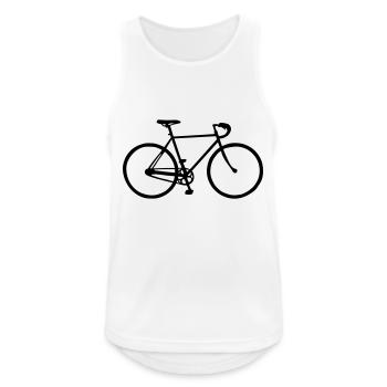 Bike, bicycle,beachcruiser, racing bicycle - Men's Breathable Tank Top - white - Front - Nick (188cm)