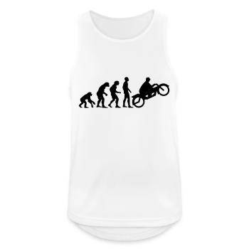 motor evolution 2 - Männer Tank Top atmungsaktiv - Weiß - Vorne - Nick (188cm)