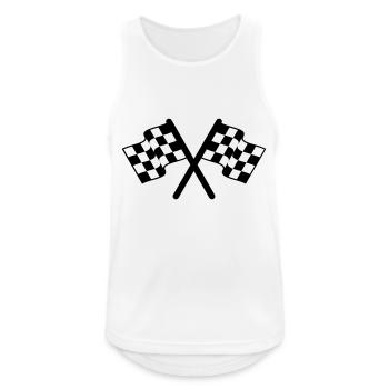 racing flags sport - Men's Breathable Tank Top - white - Front - Nick (188cm)